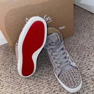 Gray red bottom Christian Louboutin “Red Bottoms”